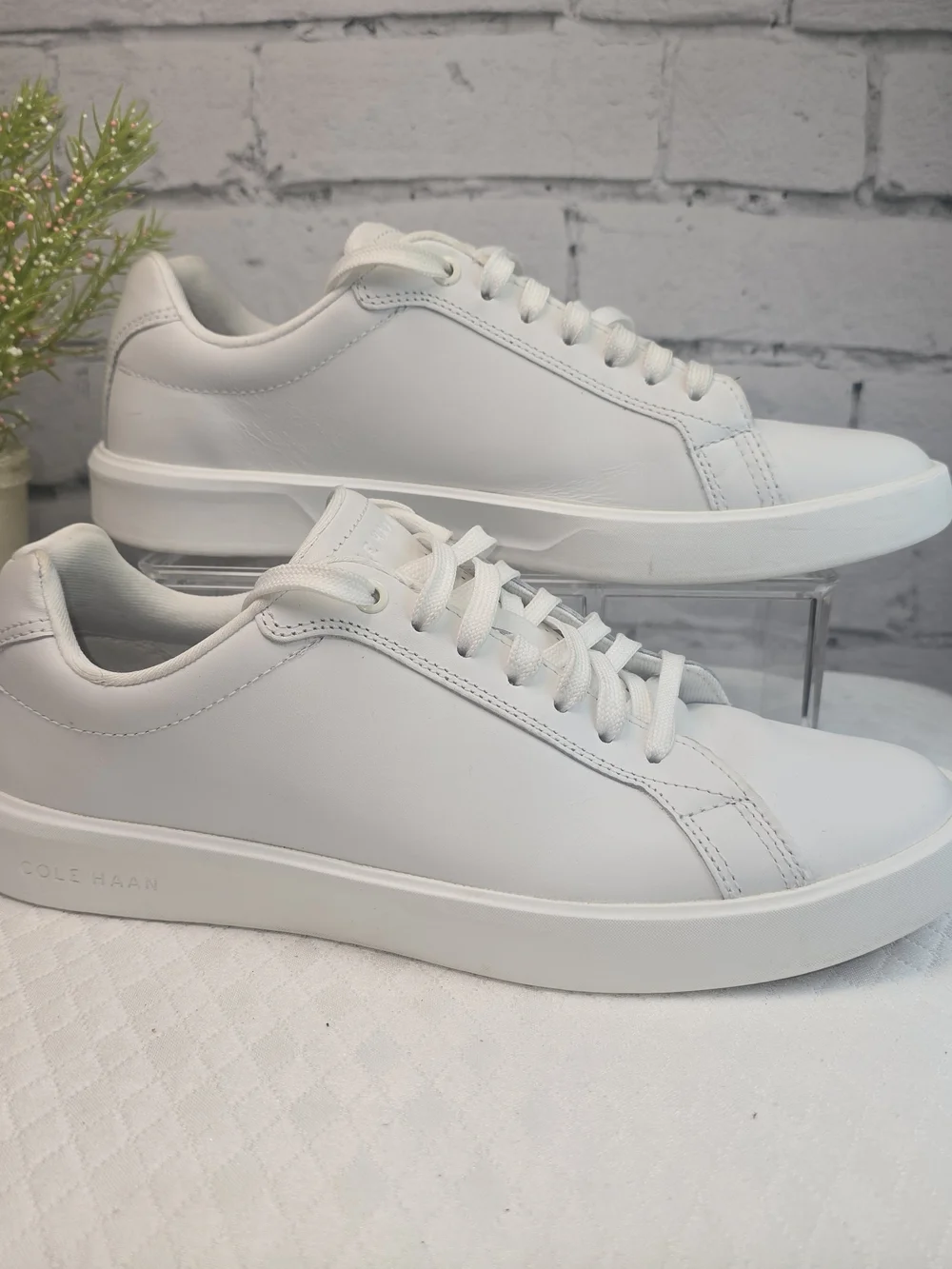 COLE HAAN GRAND CROSSCOURT DAILY WHITE LEATHER SNEAKERS COUNTRY CLUB MENS 8.5